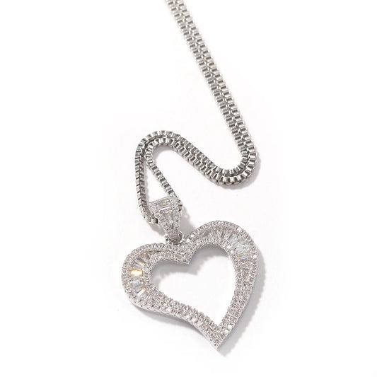 Baguette Heart Necklace