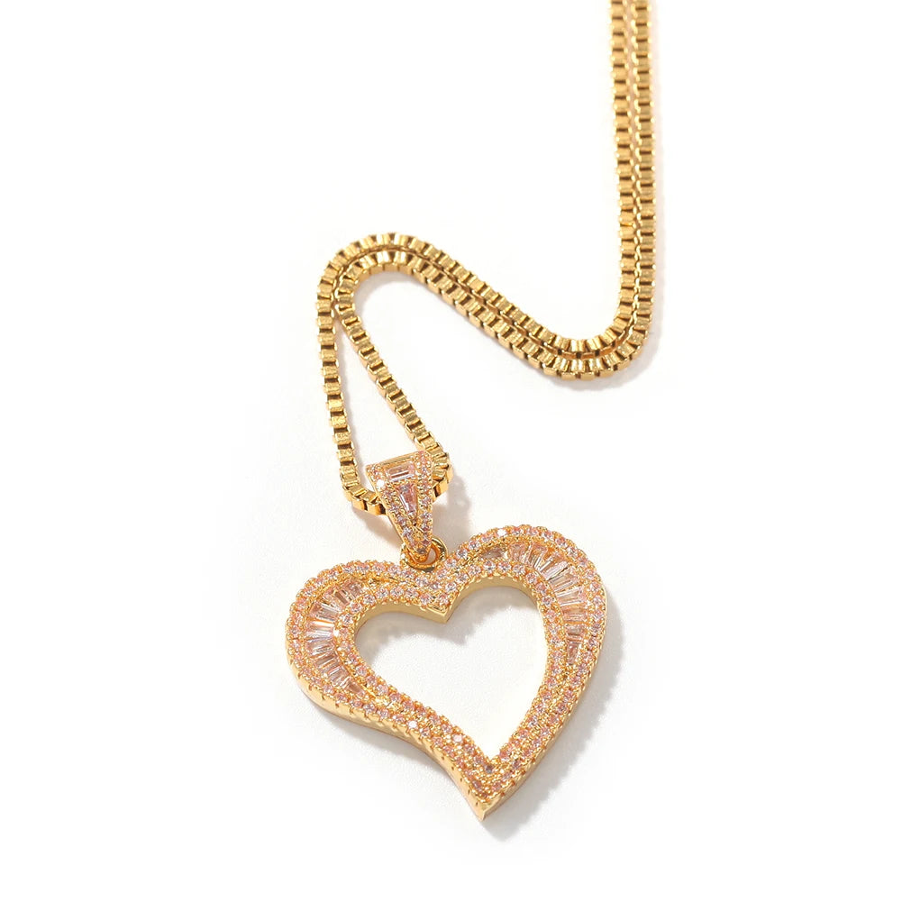 Baguette Heart Necklace