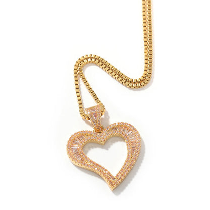 Baguette Heart Necklace