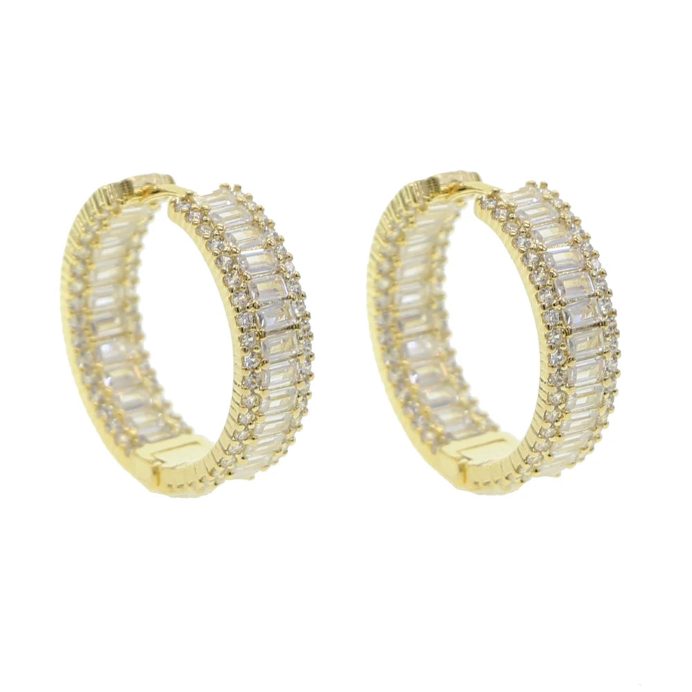 Zoe Crystal Hoops