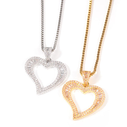 Baguette Heart Necklace