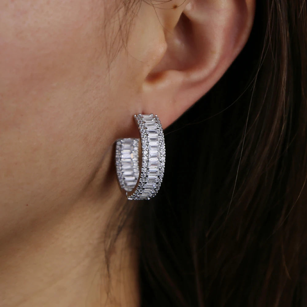 Zoe Crystal Hoops