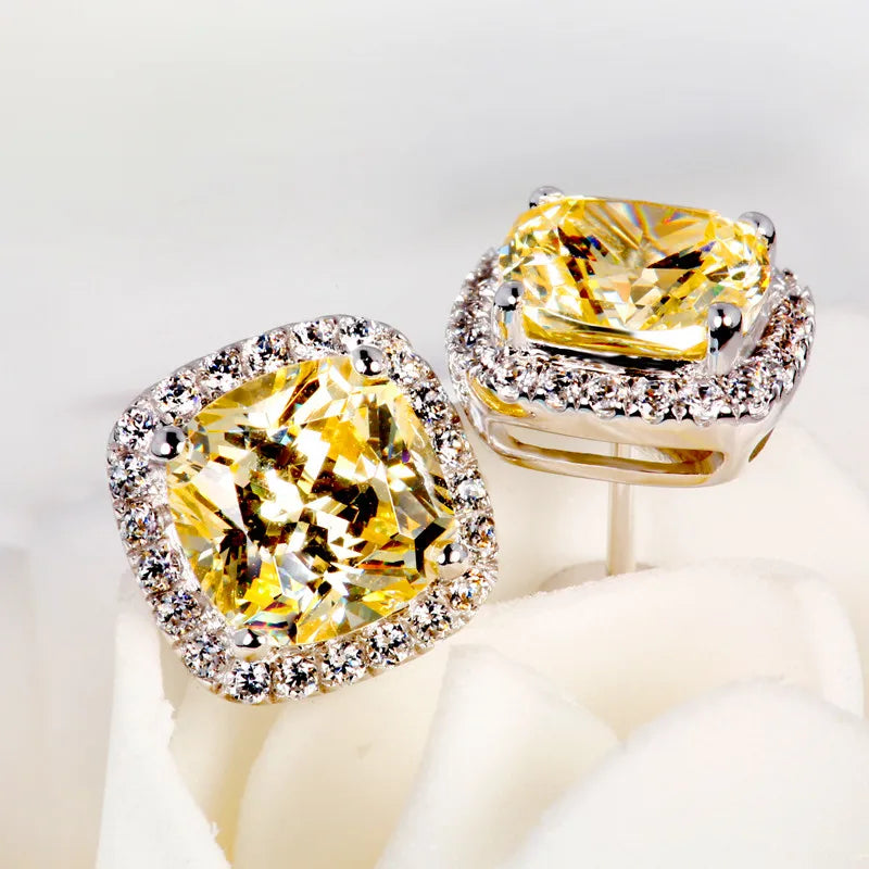 Luxury Crystal Stud Earrings