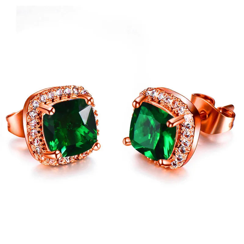 Luxury Crystal Stud Earrings