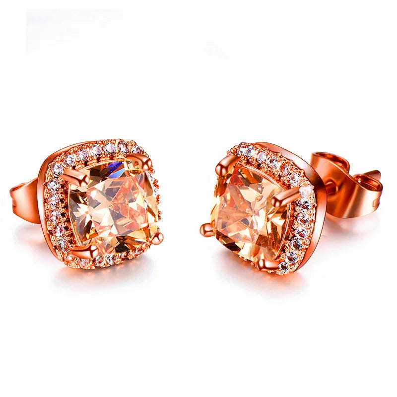 Luxury Crystal Stud Earrings