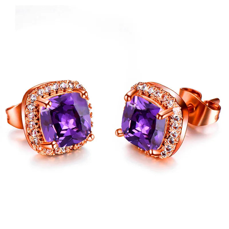 Luxury Crystal Stud Earrings