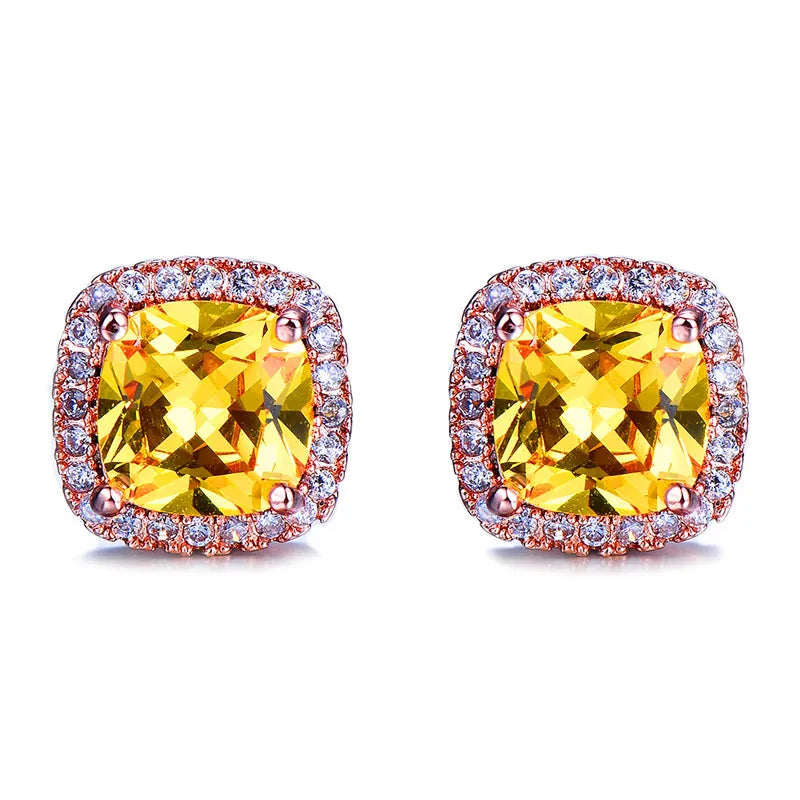 Luxury Crystal Stud Earrings