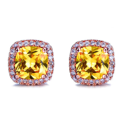 Luxury Crystal Stud Earrings
