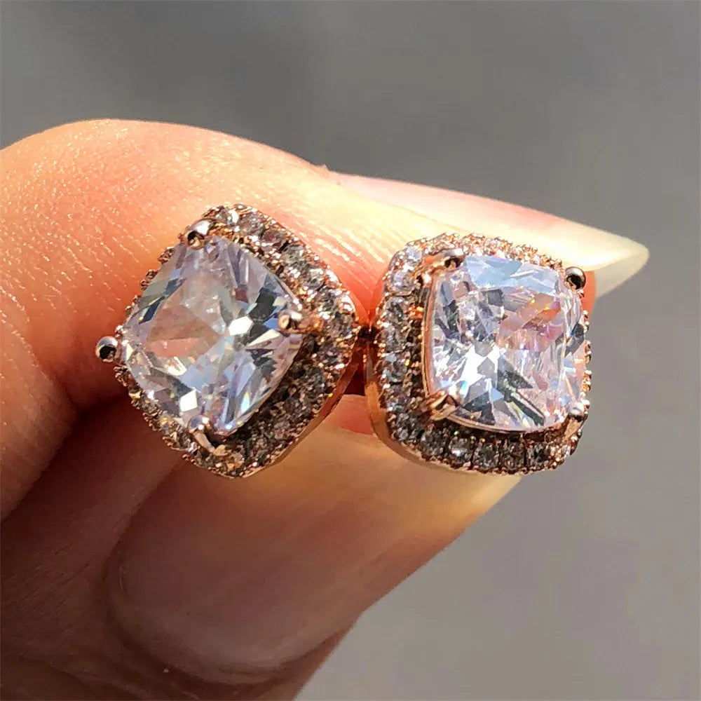 Luxury Crystal Stud Earrings