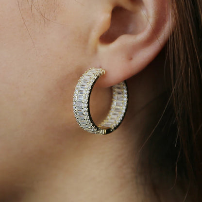 Zoe Crystal Hoops