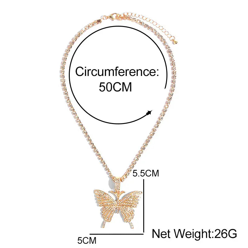 Butterfly Pendant Necklace