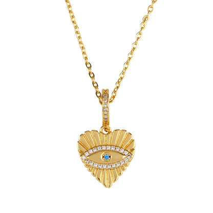 Rainbow Evil Eye Necklace