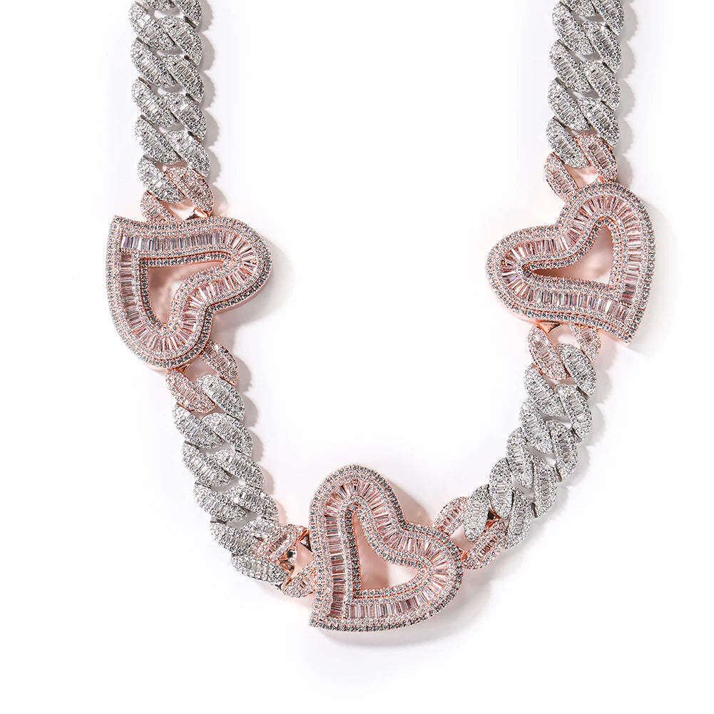 Frosted Heart Necklace