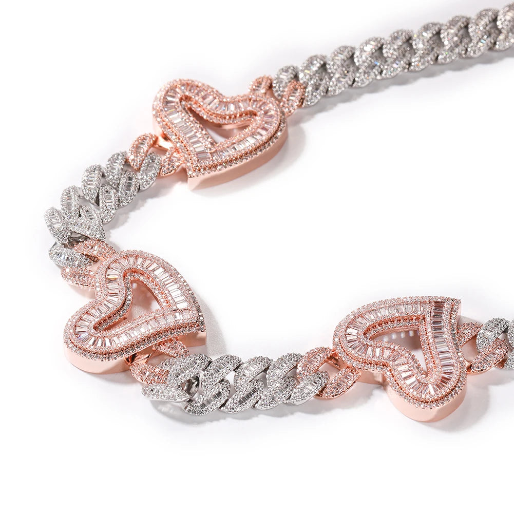 Frosted Heart Necklace