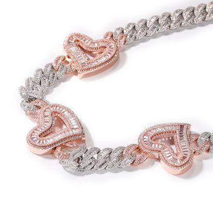 Frosted Heart Necklace