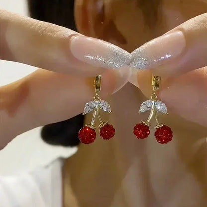 Square Crystal Pendant Earrings