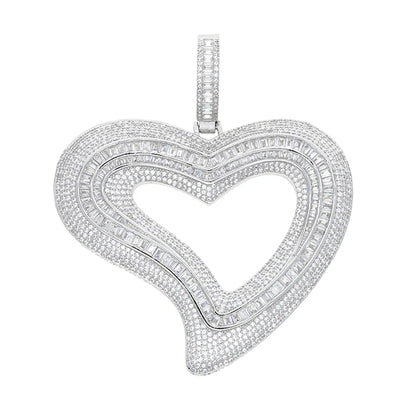 Hollow Heart Pendant Necklace