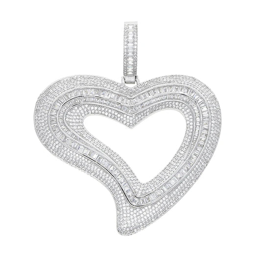 Hollow Heart Pendant Necklace