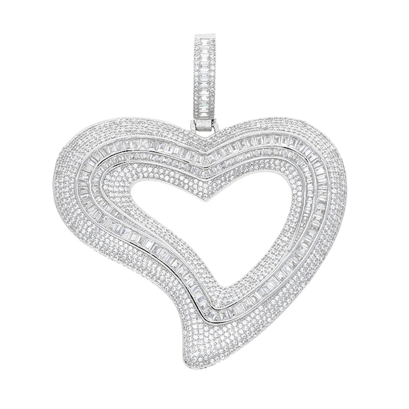 Hollow Heart Pendant Necklace