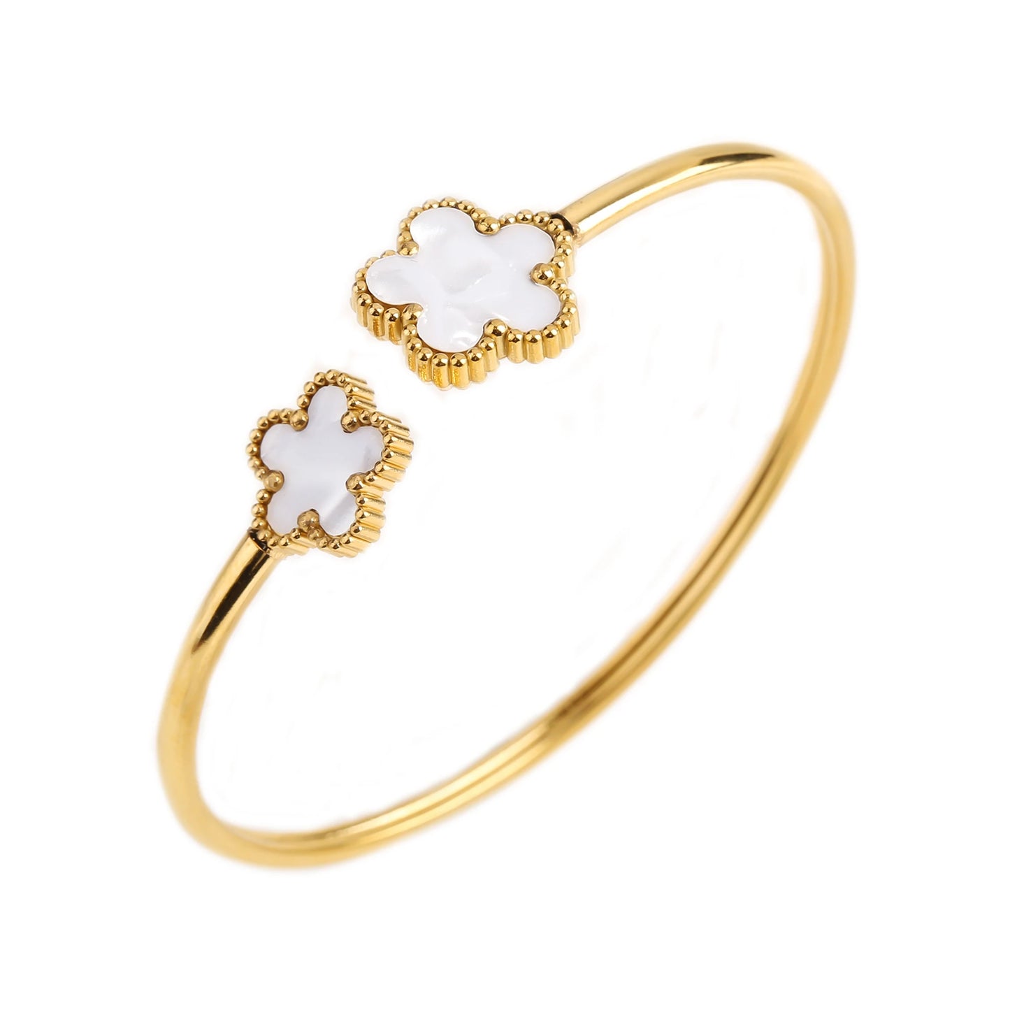 Five Leaf Flower Bangle