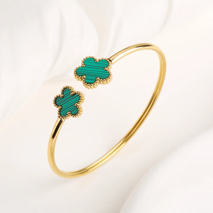 Five Leaf Flower Bangle