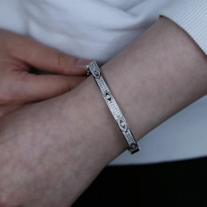 Evil Eye Bangle Bracelet