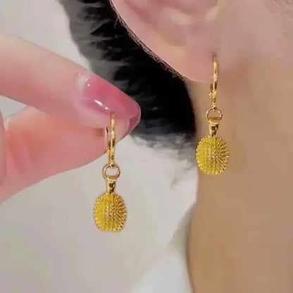Square Crystal Pendant Earrings