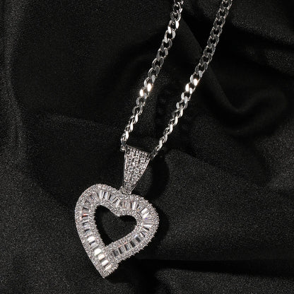 Baguette Heart Necklace