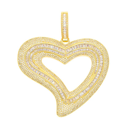 Hollow Heart Pendant Necklace