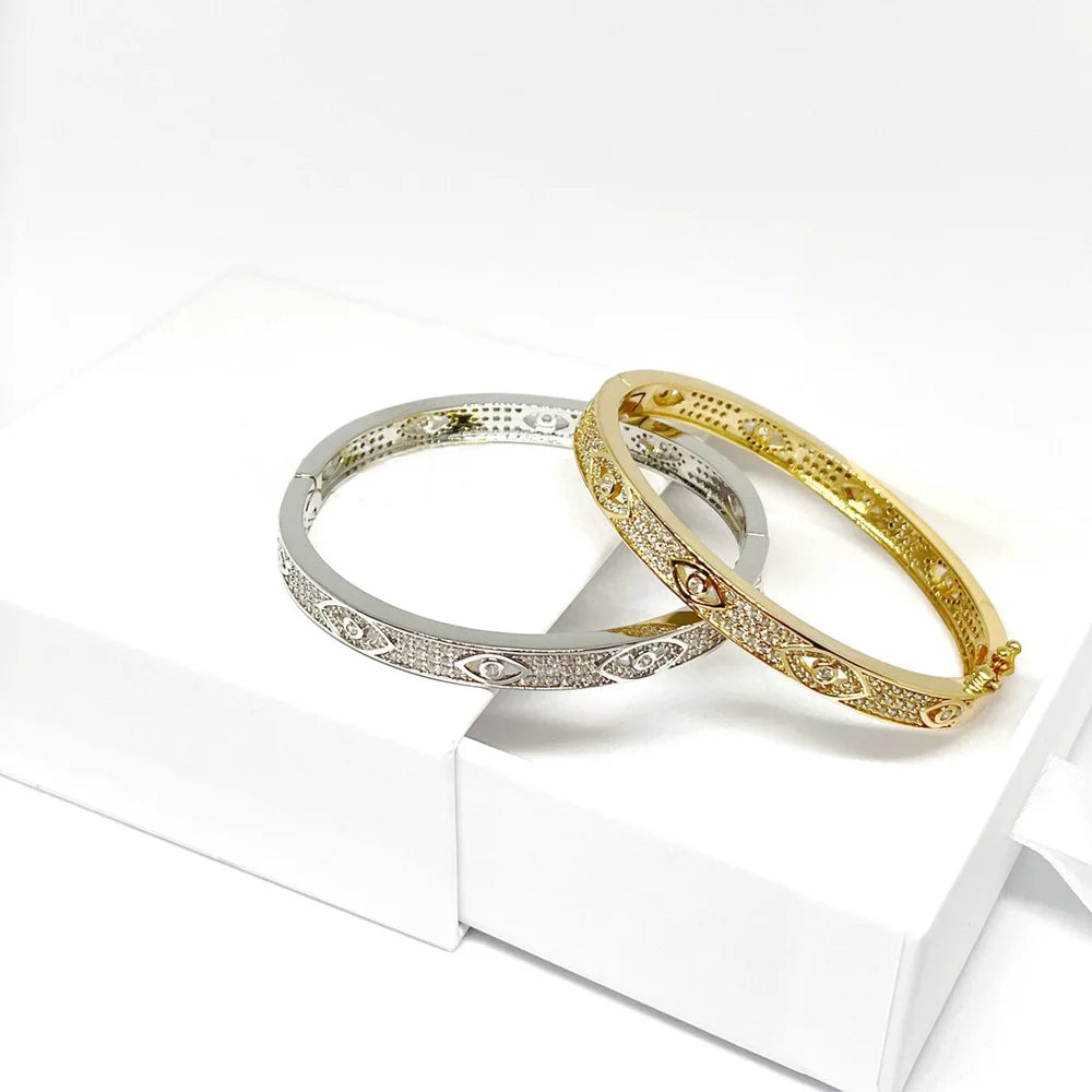 Evil Eye Bangle Bracelet