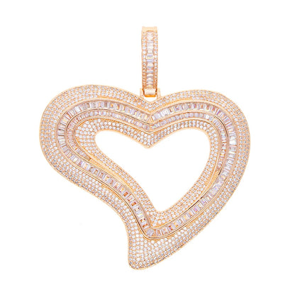 Hollow Heart Pendant Necklace