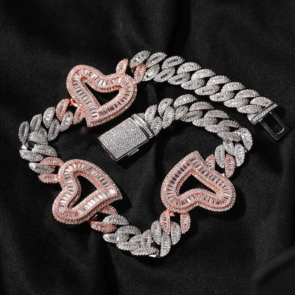Frosted Heart Necklace