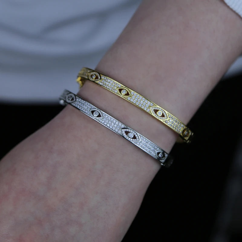 Evil Eye Bangle Bracelet