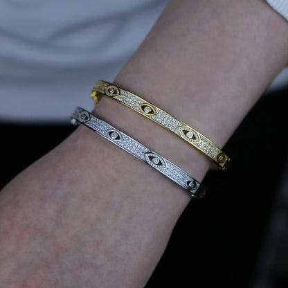 Evil Eye Bangle Bracelet