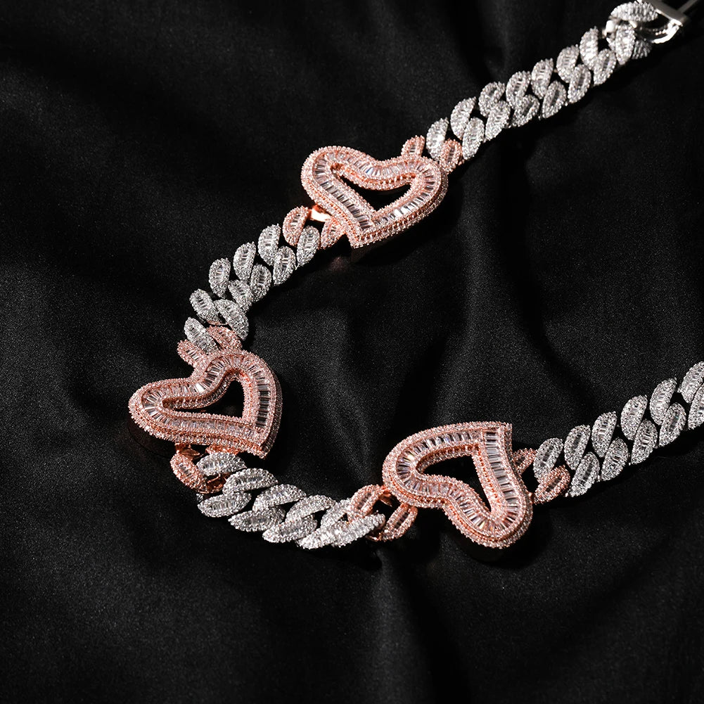 Frosted Heart Necklace