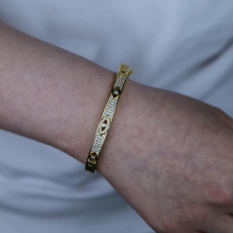 Evil Eye Bangle Bracelet