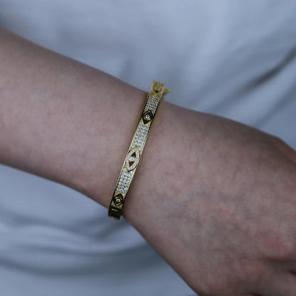 Evil Eye Bangle Bracelet