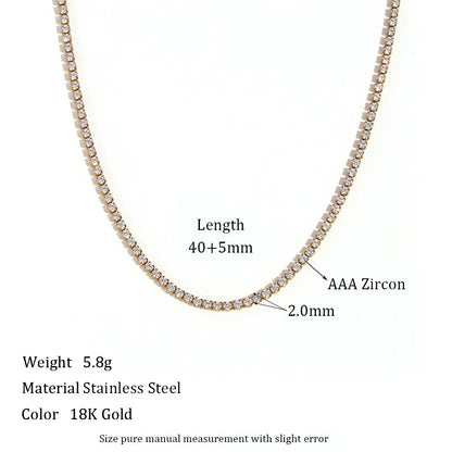 Minimalist Choker Chain Necklace